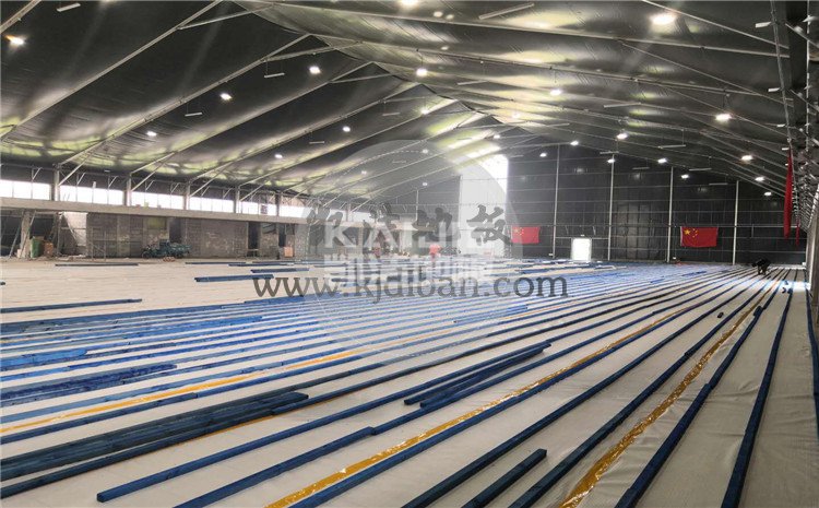 北京東五環(huán)常營(yíng)體育館木地板項(xiàng)目-凱潔體育木地板廠家